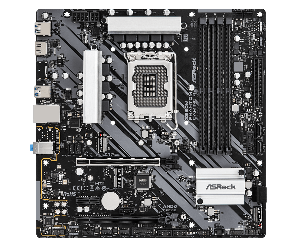 Placa Mãe ASRock Z690M Phantom Gaming 4