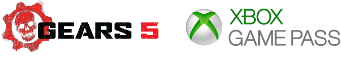 Gears 5 and Xbox Game Pass logos