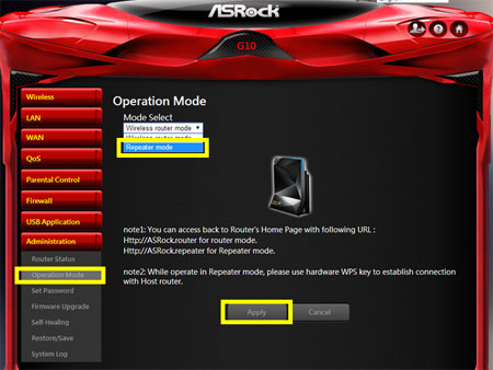 Repeater Mode