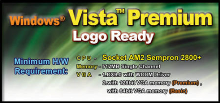 Windows<sup>®</sup> Vista Premium Logo