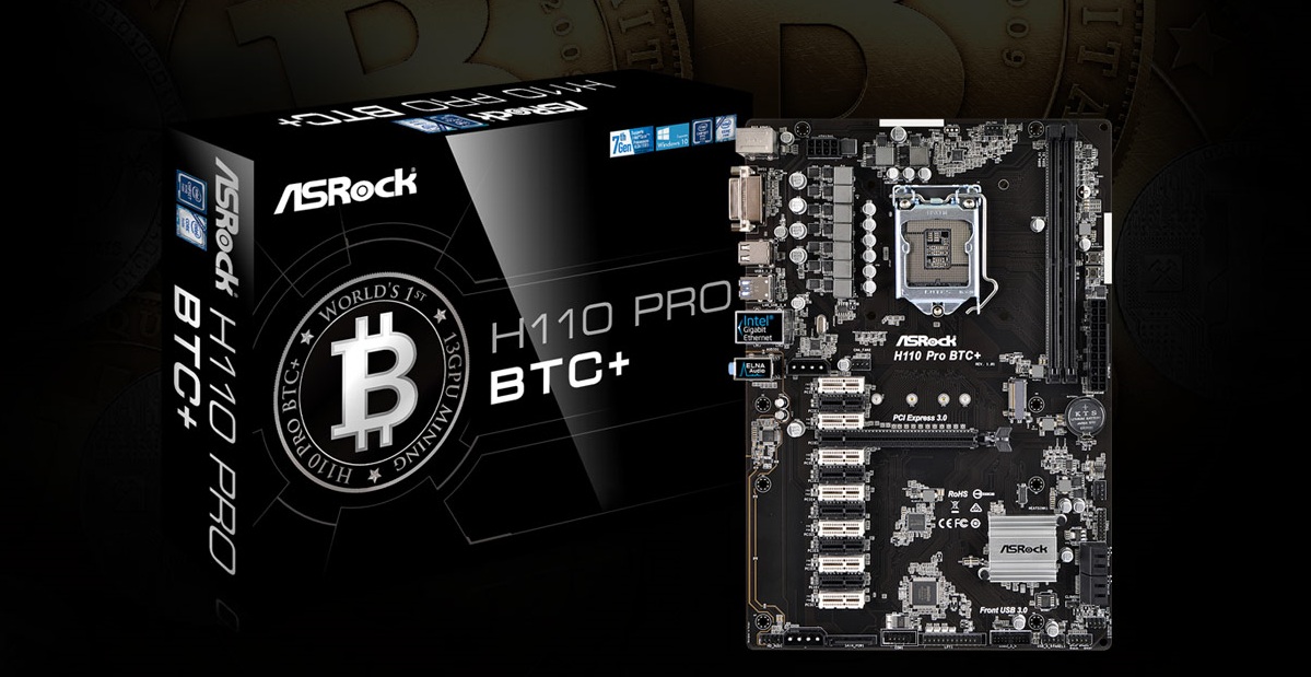 Build Your Own 13 GPU Mining Rig With ASRock H110 Pro BTC+