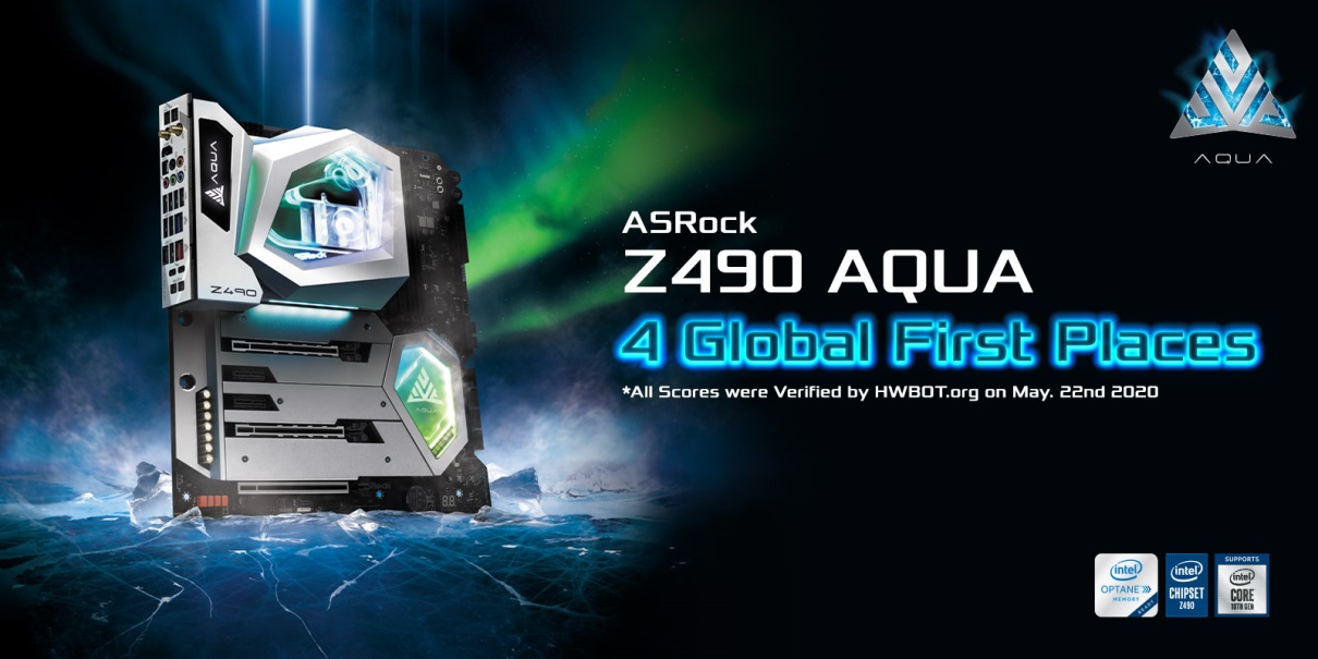 Z490 AQUA 4 Global First Places