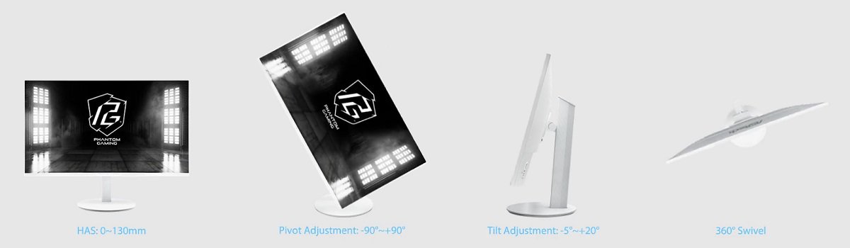 ASRock Launches PG27FFS2E / PG27FFS2E-W / PG27FFS1A Gaming Monitors Introducing a Stylish White Design for the First Time with 240Hz Smooth Gaming Performance