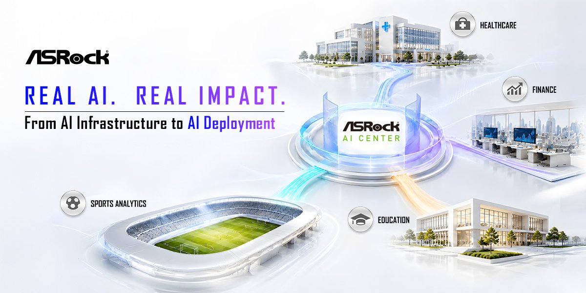ASRock Expands Enterprise AI Strategy with AI Center: From AI Infrastructure to AI Deployment