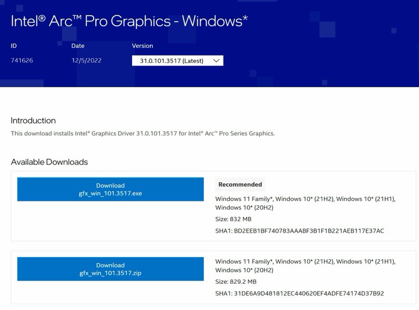Go to Intel's official website to download and install the latest official graphics card driver.